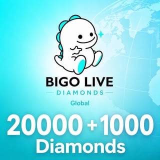 Bigo Live 20.000 + 1.000 Bonus Diamanten Weltweit 500 USD