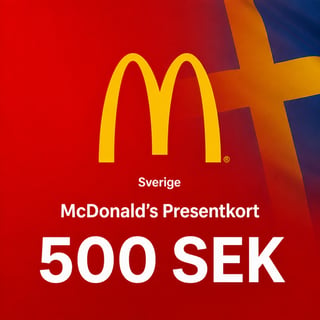 McDonald's Sverige Presentkort 500 SEK