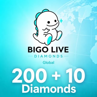 Bigo Live 200 + 10 Bonus Diamanten Weltweit 5 USD