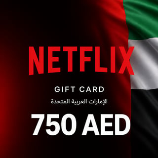 Cartão-presente Netflix Emirados Árabes Unidos 750 AED