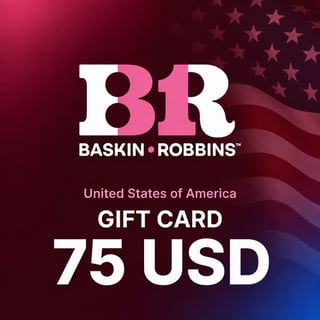 Baskin Robbins United States Gift Card 75 USD