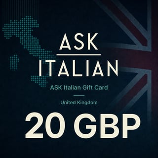 ASK Italian UK Gift Card 20 GBP