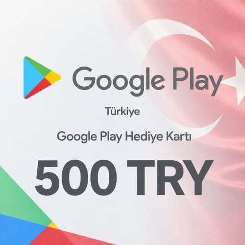 Google Play Turkiet Presentkort 500 TRY