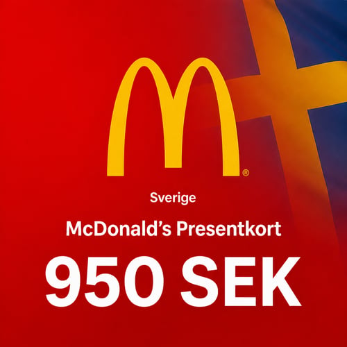McDonald's Sweden Gift Card 950 SEK