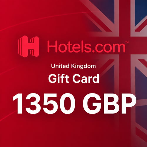 Hotels.com 英国礼品卡 1350 英镑