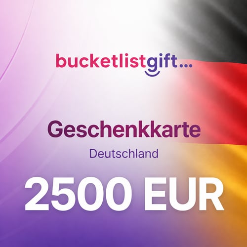 Cartão Presente BucketlistGift Alemanha 2500 EUR
