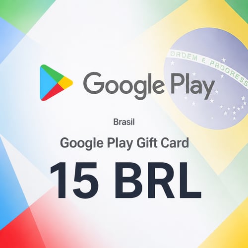 Cartão Presente Google Play Brasil 15 BRL