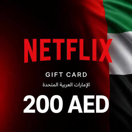 Thẻ quà tặng Netflix Các Tiểu Vương Quốc Ả Rập Thống Nhất 200 AED