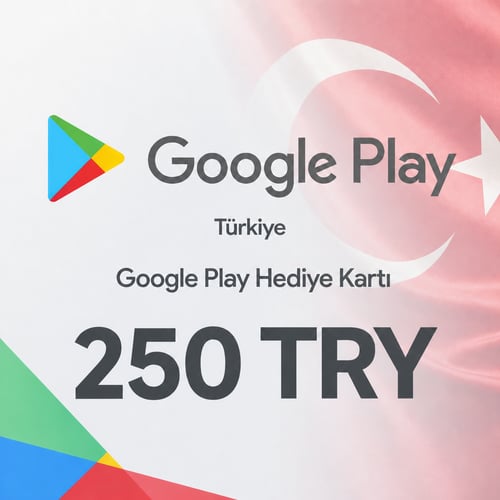 Google Play Turkiet Presentkort 250 TRY