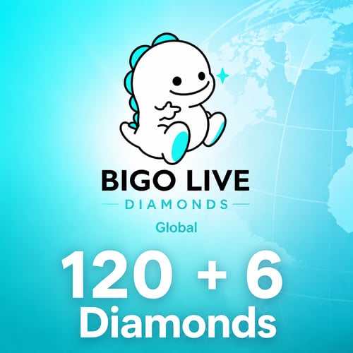Bigo Live 120 + 6 Bonus Diamanten Weltweit 3 USD