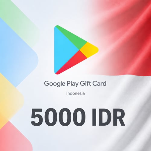 Kartu Hadiah Google Play Indonesia 5000 IDR