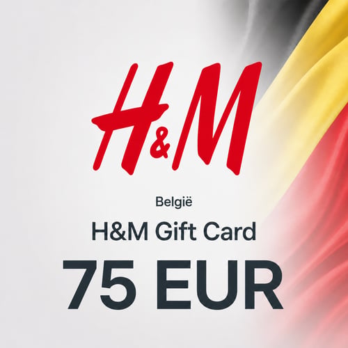 Cartão Presente H&M Bélgica 75 EUR