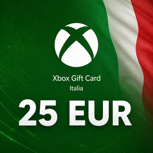 بطاقة هدايا Xbox إيطاليا بقيمة 25 يورو