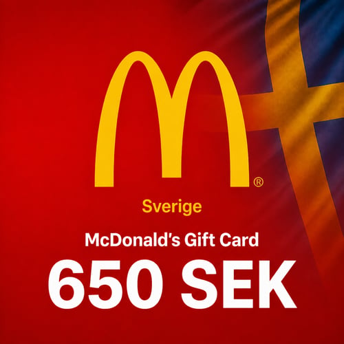 McDonald's Sweden Gift Card 650 SEK