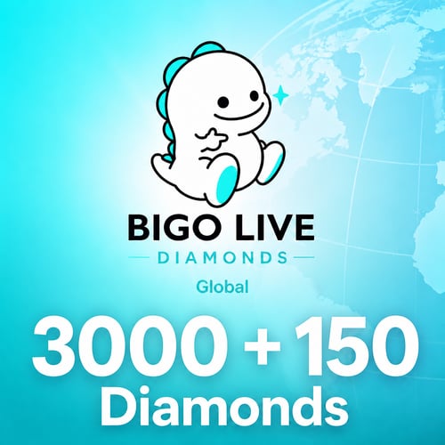 Bigo Live 3000 + 150 Bonus Diamanten Weltweit 75 USD