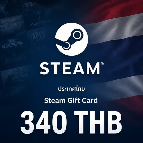 Steam تھائی لینڈ والیٹ کوڈ 340 THB