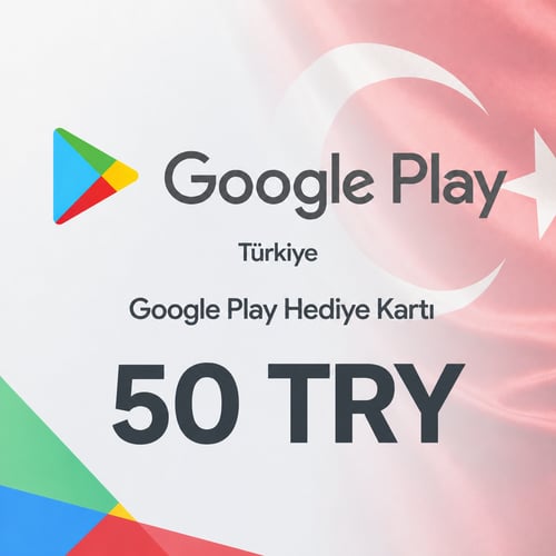 Google Play Turkiet Presentkort 50 TRY
