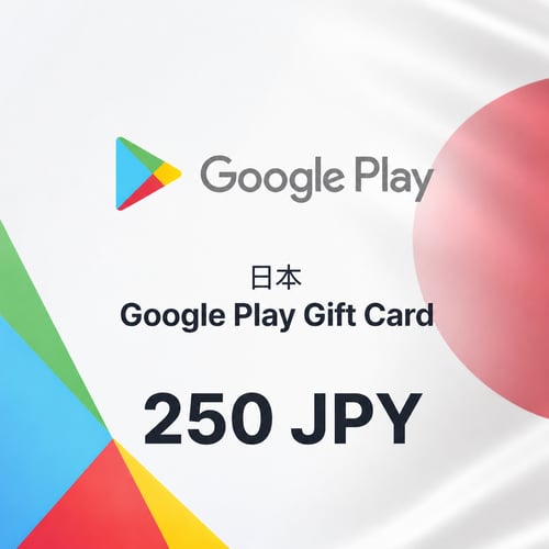 Google Play Japán Ajándékkártya 250 JPY