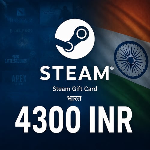 Steam भारत वॉलेट कोड 4300 INR