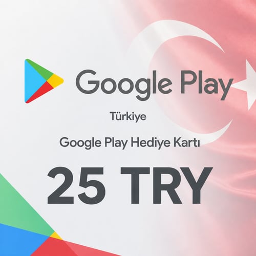 Google Play Turkiet Presentkort 25 TRY