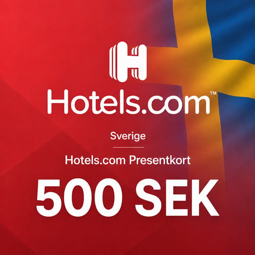 Hotels.com Cartão Presente Suécia 500 SEK