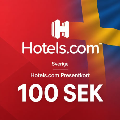 Hotels.com Švédsko dárková karta 100 SEK