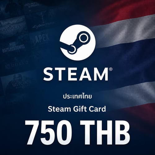 Steam تھائی لینڈ والیٹ کوڈ 750 THB