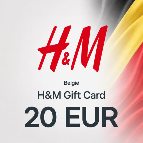 Cartão Presente H&M Bélgica 20 EUR