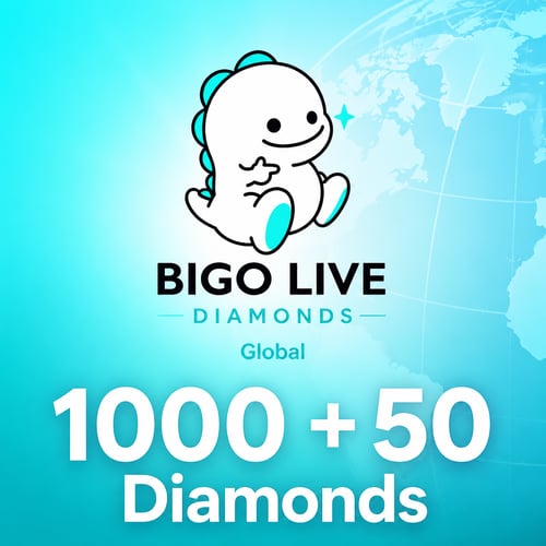 Bigo Live 1000 + 50 Bonus Diamanten Weltweit 25 USD